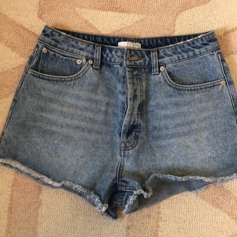 Cut off denim shorts